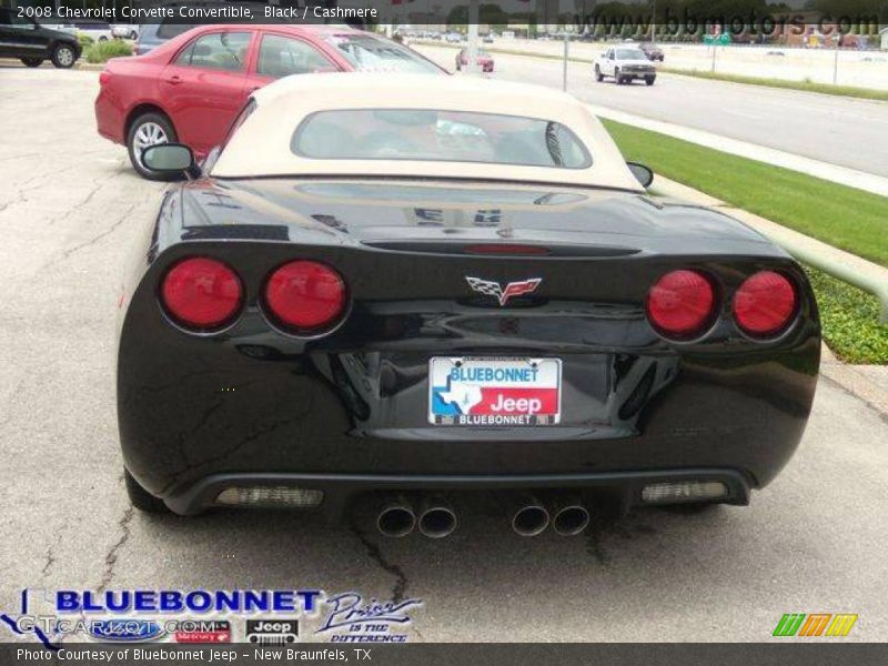 Black / Cashmere 2008 Chevrolet Corvette Convertible