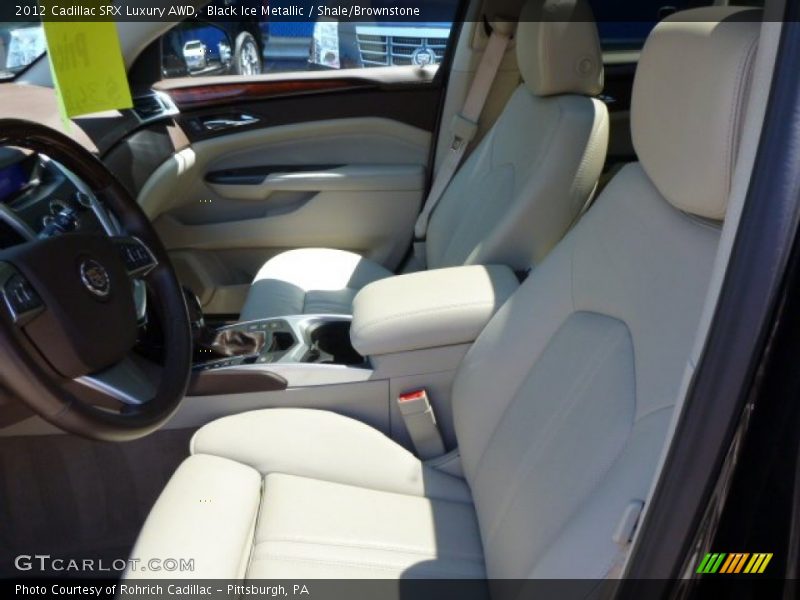 Black Ice Metallic / Shale/Brownstone 2012 Cadillac SRX Luxury AWD