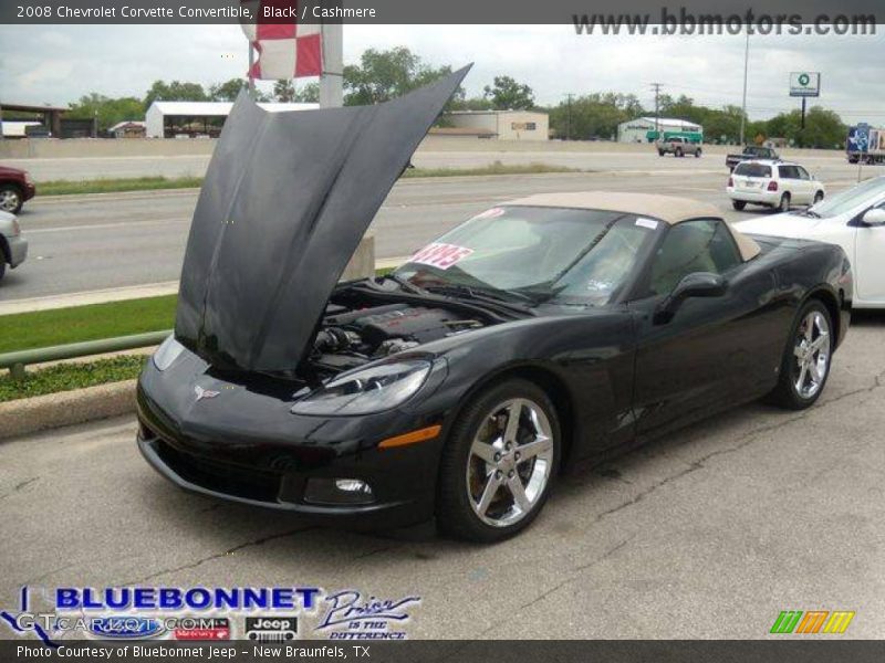 Black / Cashmere 2008 Chevrolet Corvette Convertible