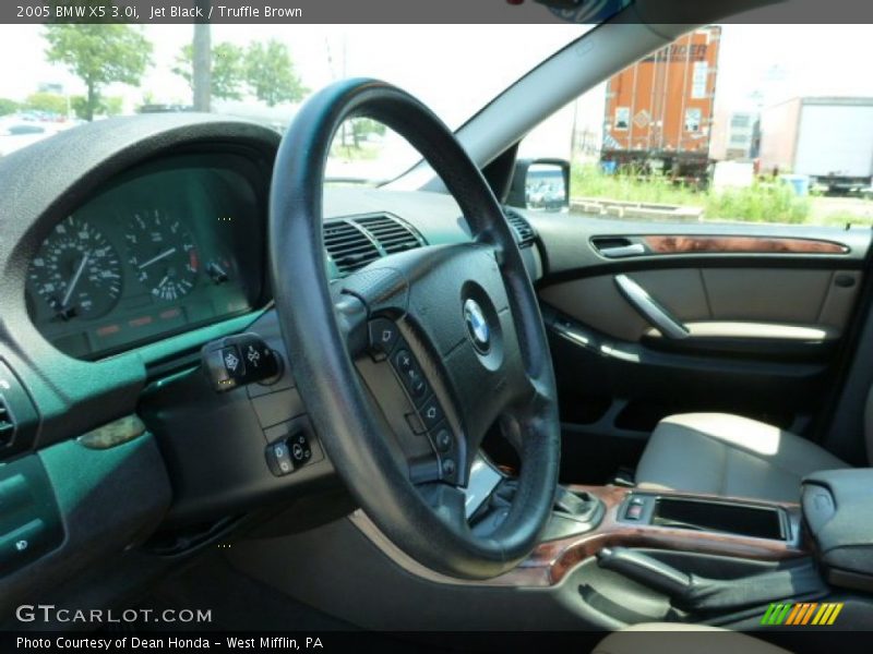 Jet Black / Truffle Brown 2005 BMW X5 3.0i