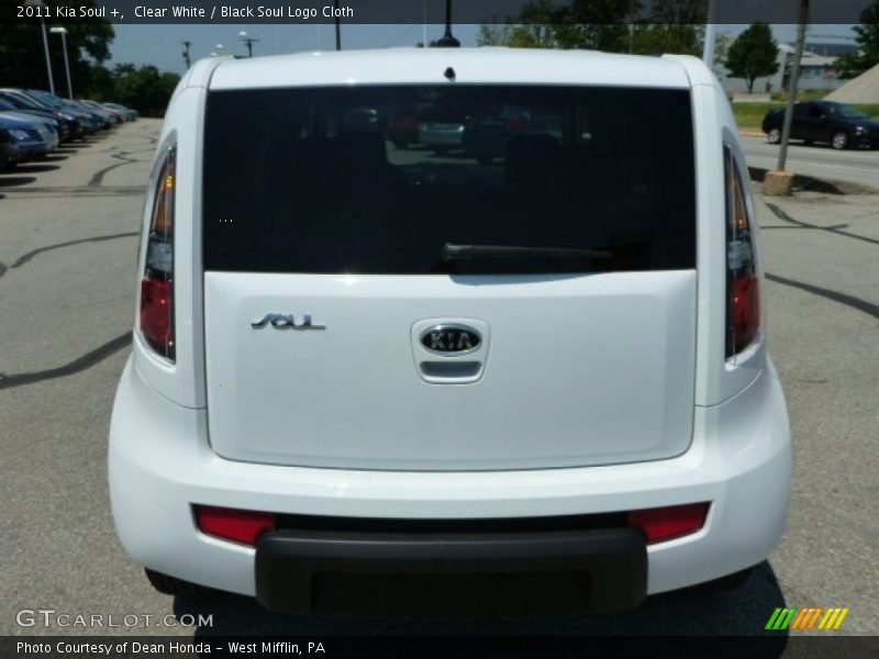 Clear White / Black Soul Logo Cloth 2011 Kia Soul +