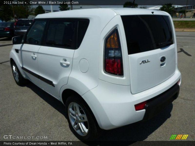 Clear White / Black Soul Logo Cloth 2011 Kia Soul +