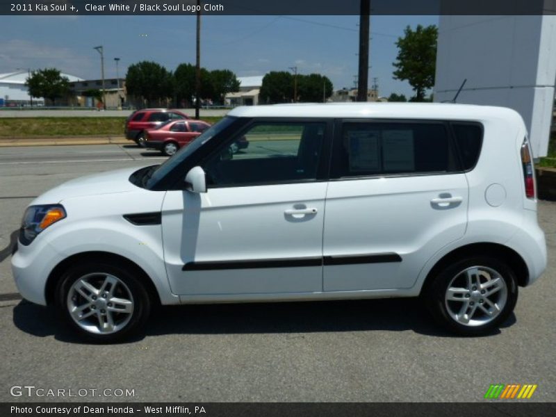 Clear White / Black Soul Logo Cloth 2011 Kia Soul +