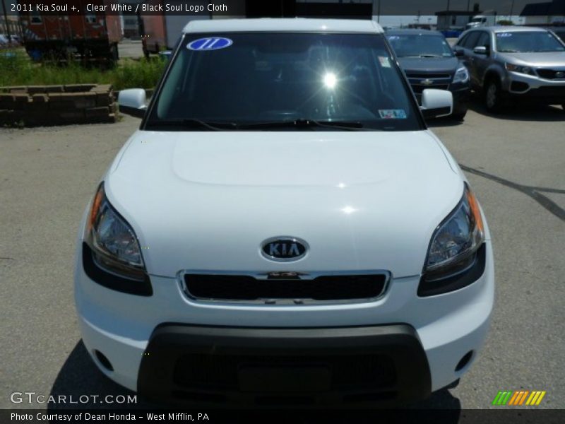 Clear White / Black Soul Logo Cloth 2011 Kia Soul +