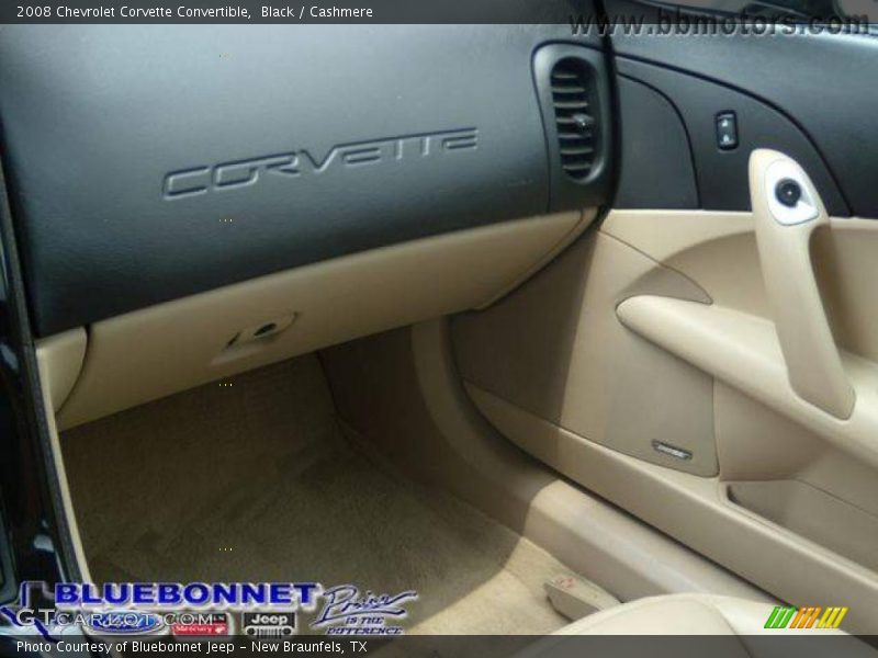 Black / Cashmere 2008 Chevrolet Corvette Convertible