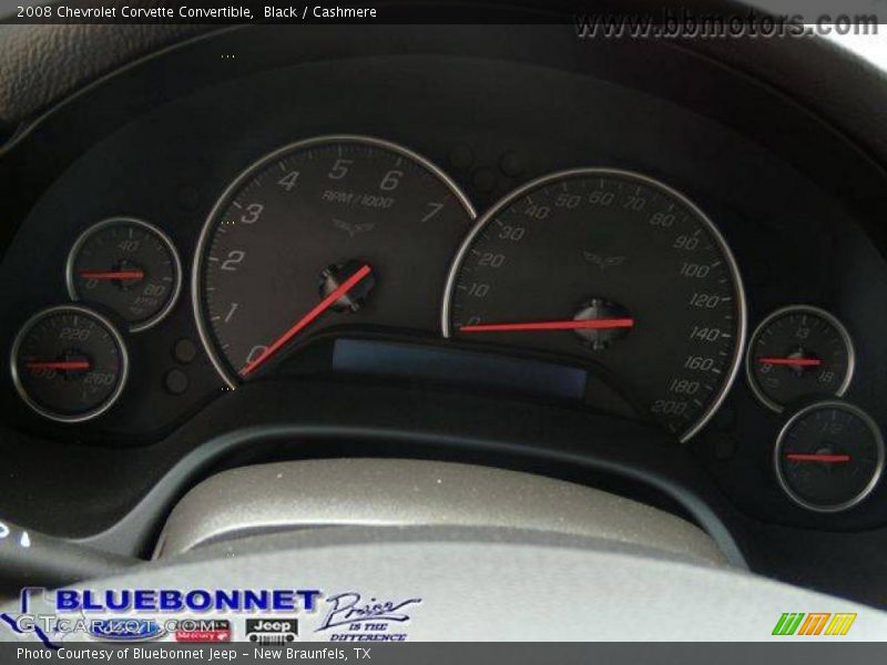 Black / Cashmere 2008 Chevrolet Corvette Convertible