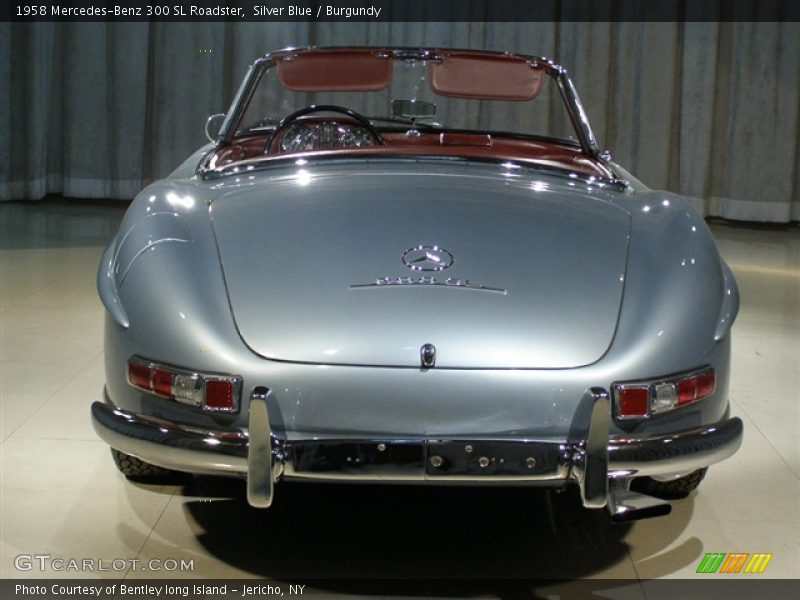 1958 Mercedes-Benz 300SL Roadster, Silver Blue / Burgundy, Rear - 1958 Mercedes-Benz 300 SL Roadster