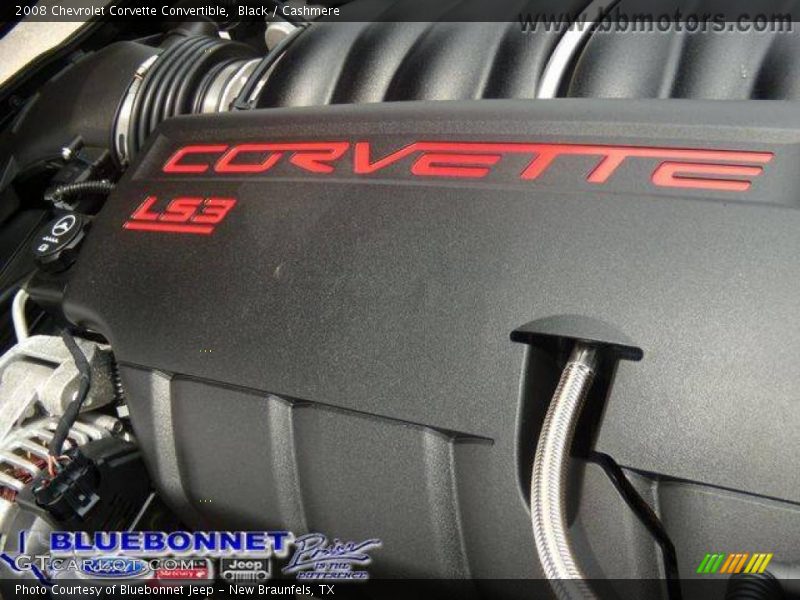 Black / Cashmere 2008 Chevrolet Corvette Convertible