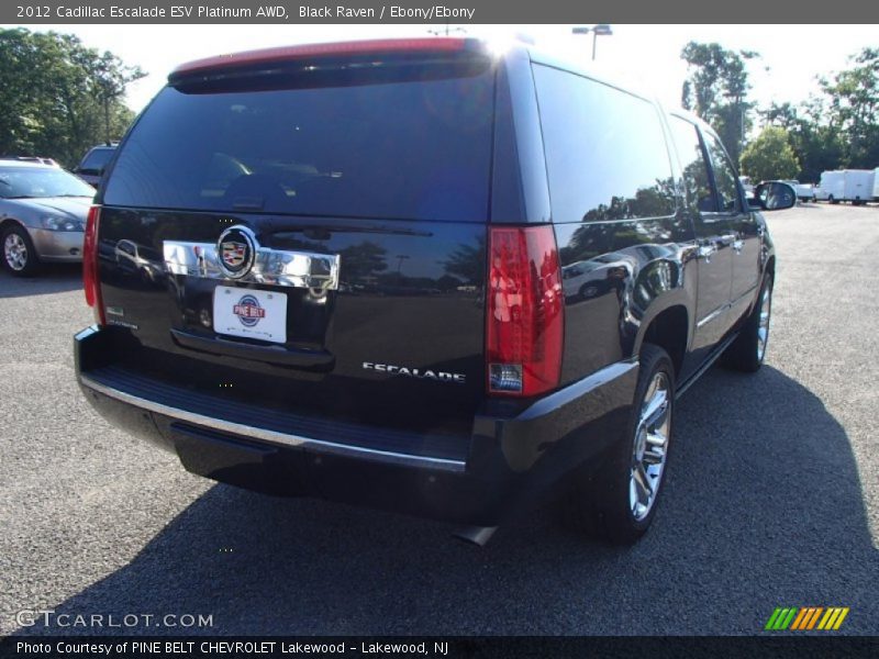 Black Raven / Ebony/Ebony 2012 Cadillac Escalade ESV Platinum AWD