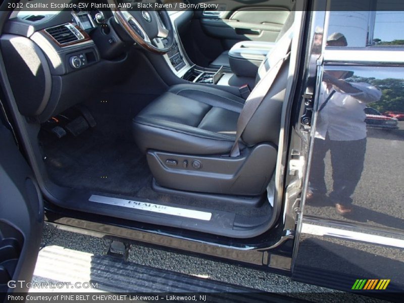 Black Raven / Ebony/Ebony 2012 Cadillac Escalade ESV Platinum AWD