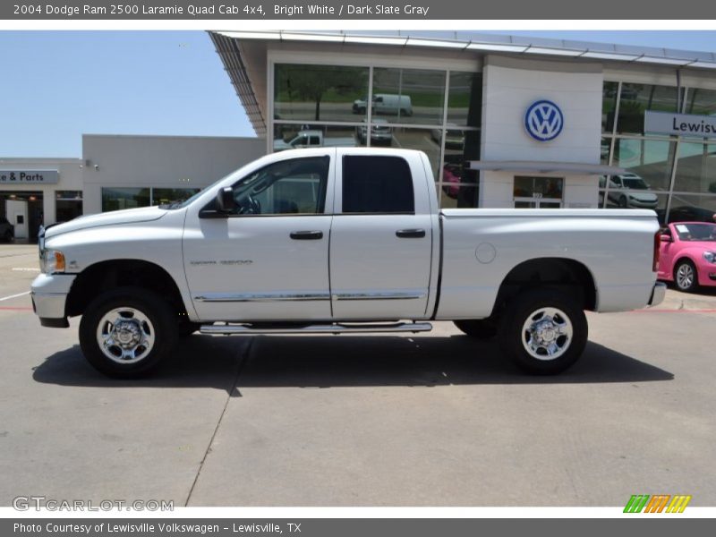 Bright White / Dark Slate Gray 2004 Dodge Ram 2500 Laramie Quad Cab 4x4