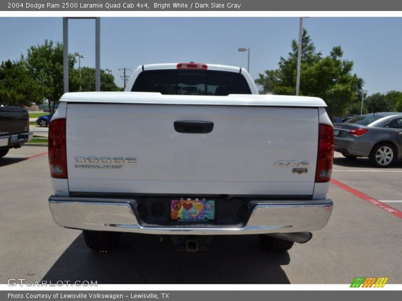 Bright White / Dark Slate Gray 2004 Dodge Ram 2500 Laramie Quad Cab 4x4