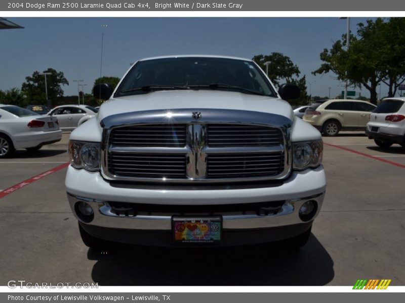 Bright White / Dark Slate Gray 2004 Dodge Ram 2500 Laramie Quad Cab 4x4