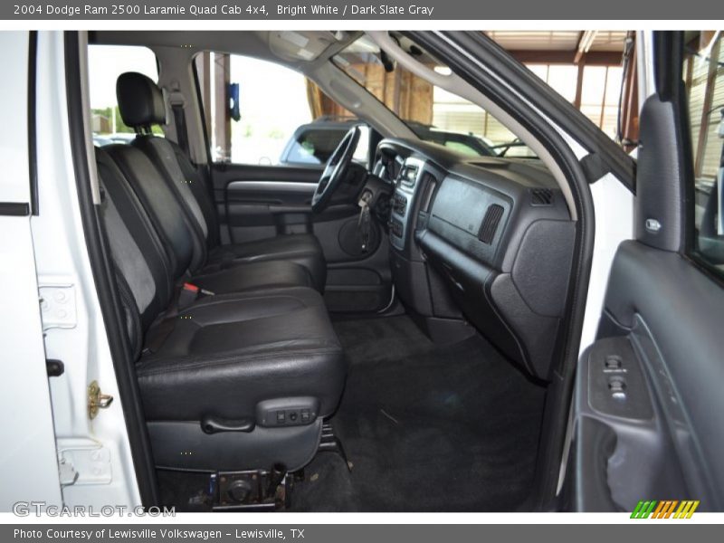 Bright White / Dark Slate Gray 2004 Dodge Ram 2500 Laramie Quad Cab 4x4