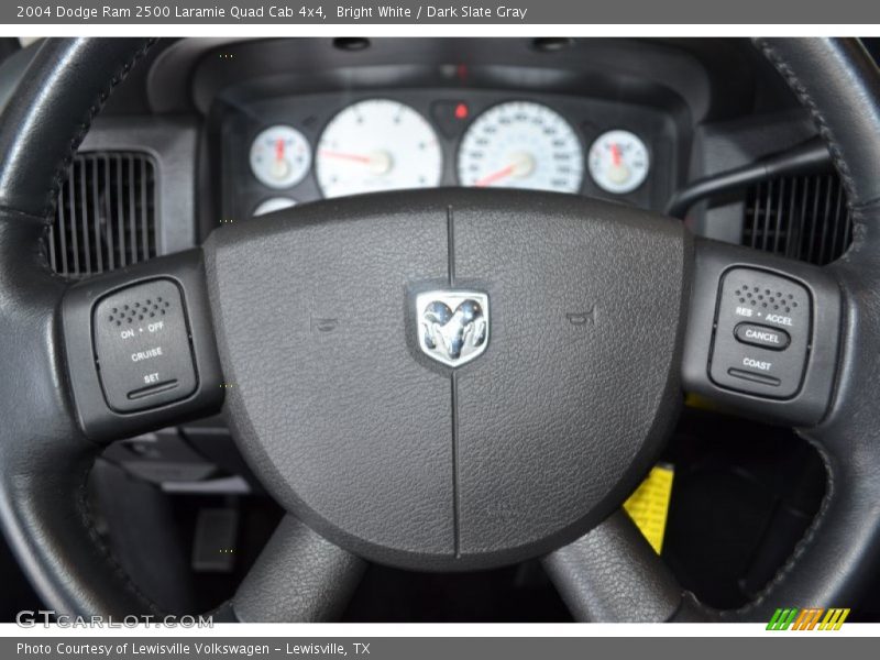 Bright White / Dark Slate Gray 2004 Dodge Ram 2500 Laramie Quad Cab 4x4