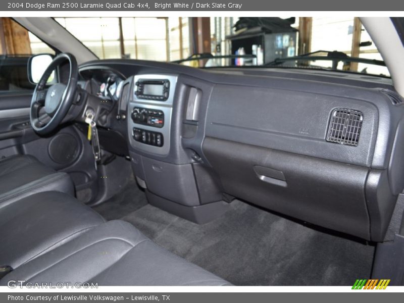 Bright White / Dark Slate Gray 2004 Dodge Ram 2500 Laramie Quad Cab 4x4