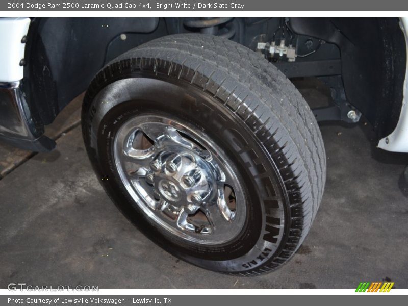 Bright White / Dark Slate Gray 2004 Dodge Ram 2500 Laramie Quad Cab 4x4