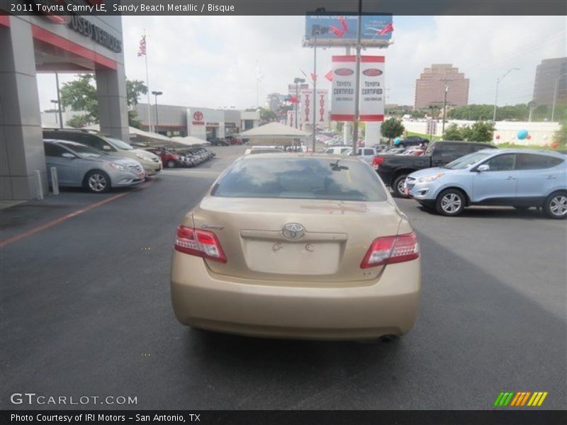 Sandy Beach Metallic / Bisque 2011 Toyota Camry LE