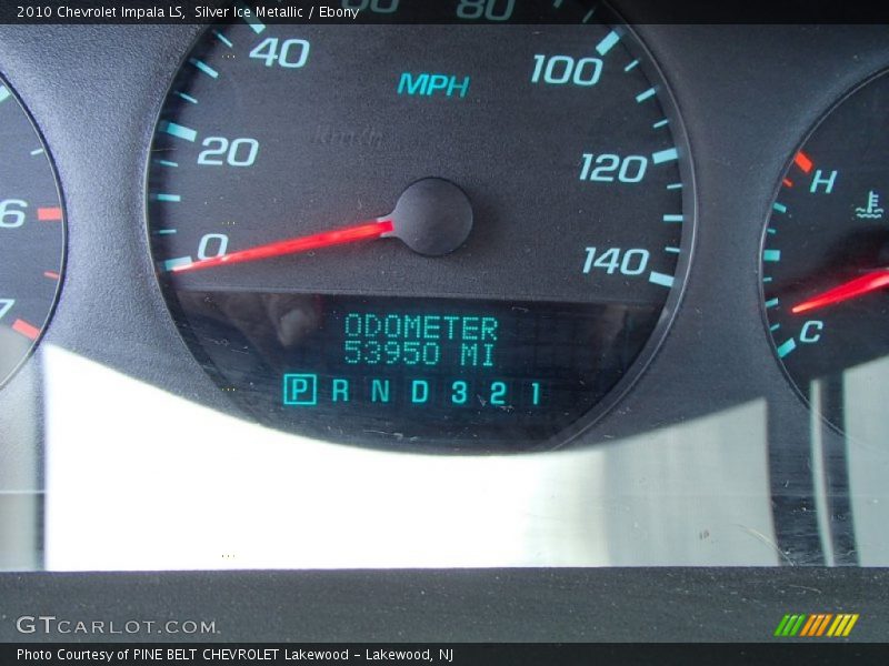 Silver Ice Metallic / Ebony 2010 Chevrolet Impala LS