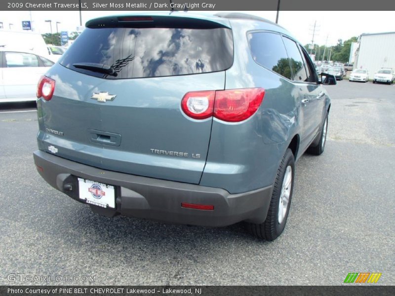 Silver Moss Metallic / Dark Gray/Light Gray 2009 Chevrolet Traverse LS