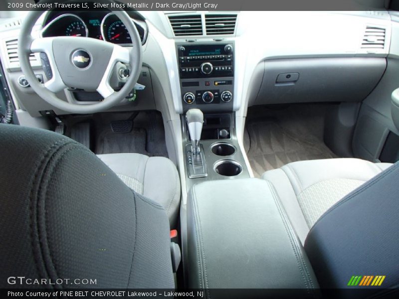 Silver Moss Metallic / Dark Gray/Light Gray 2009 Chevrolet Traverse LS