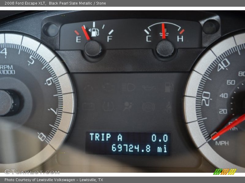 Black Pearl Slate Metallic / Stone 2008 Ford Escape XLT