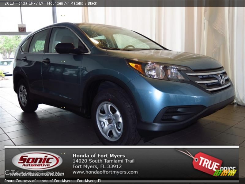 Mountain Air Metallic / Black 2013 Honda CR-V LX