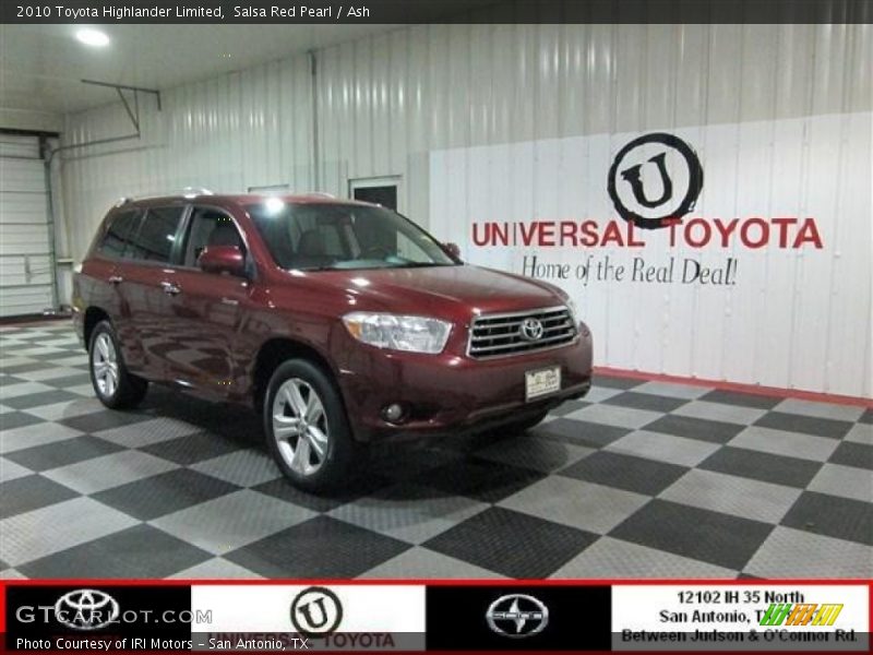 Salsa Red Pearl / Ash 2010 Toyota Highlander Limited
