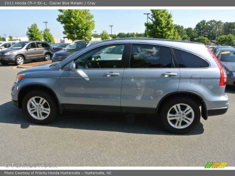 Glacier Blue Metallic / Gray 2011 Honda CR-V EX-L