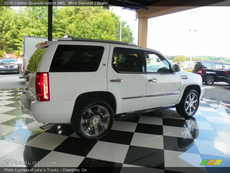 White Diamond / Ebony 2010 Cadillac Escalade Hybrid AWD