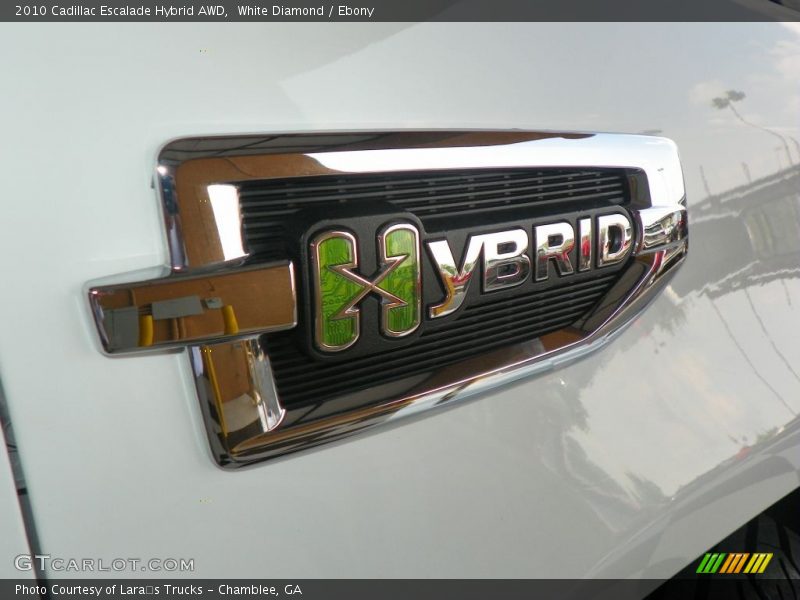 White Diamond / Ebony 2010 Cadillac Escalade Hybrid AWD