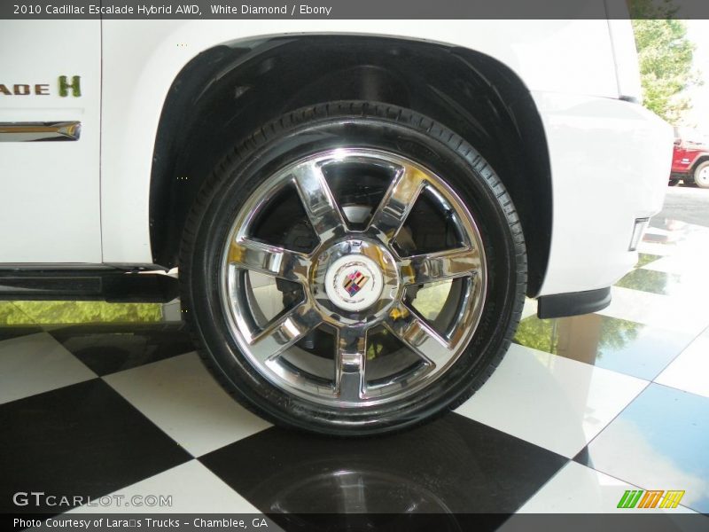 White Diamond / Ebony 2010 Cadillac Escalade Hybrid AWD