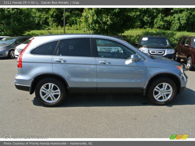 Glacier Blue Metallic / Gray 2011 Honda CR-V EX-L