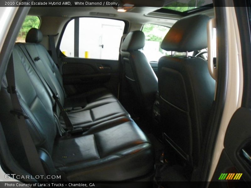 White Diamond / Ebony 2010 Cadillac Escalade Hybrid AWD