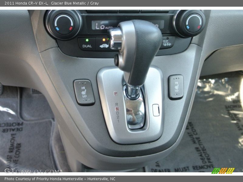Glacier Blue Metallic / Gray 2011 Honda CR-V EX-L