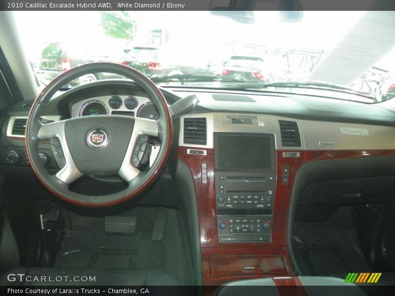 White Diamond / Ebony 2010 Cadillac Escalade Hybrid AWD