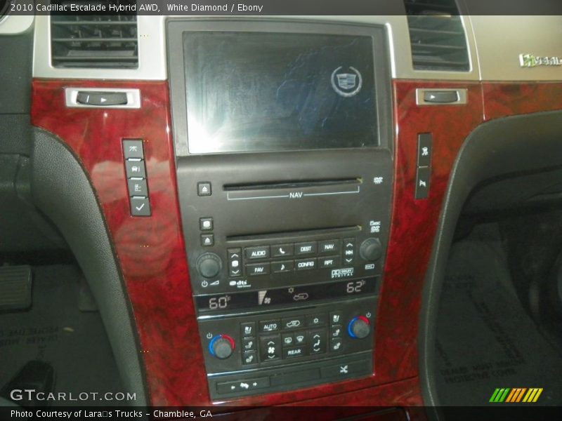 White Diamond / Ebony 2010 Cadillac Escalade Hybrid AWD