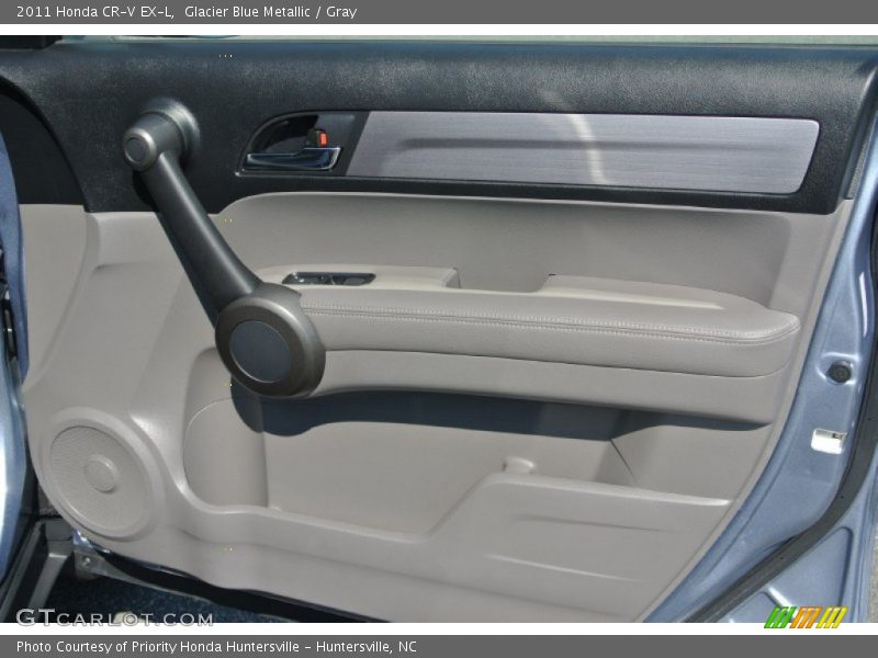 Glacier Blue Metallic / Gray 2011 Honda CR-V EX-L