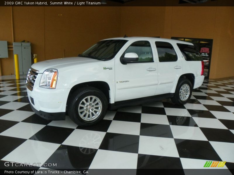 Summit White / Light Titanium 2009 GMC Yukon Hybrid