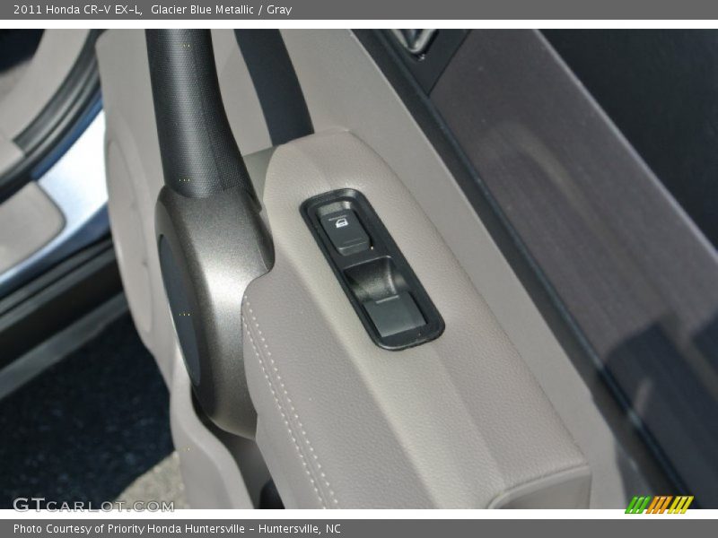 Glacier Blue Metallic / Gray 2011 Honda CR-V EX-L