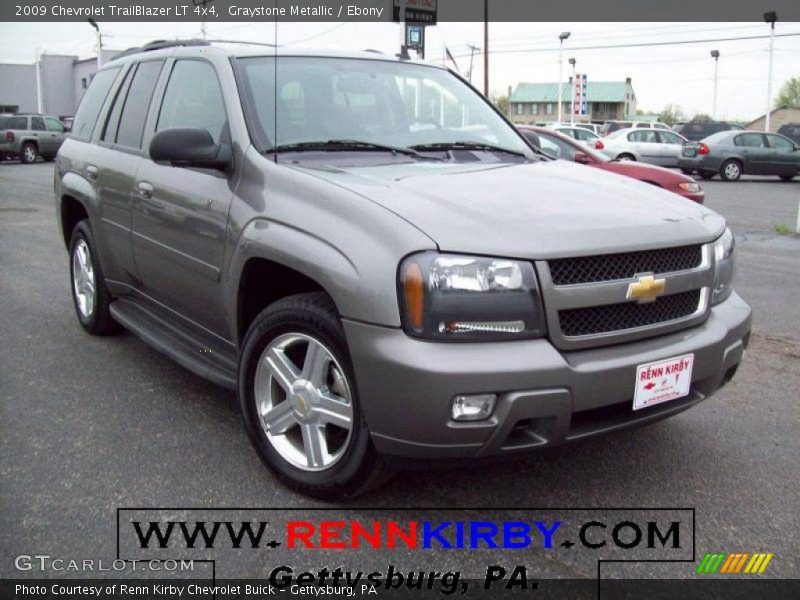 Graystone Metallic / Ebony 2009 Chevrolet TrailBlazer LT 4x4