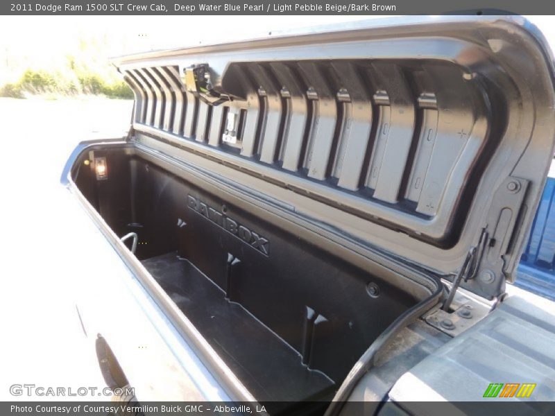 Deep Water Blue Pearl / Light Pebble Beige/Bark Brown 2011 Dodge Ram 1500 SLT Crew Cab