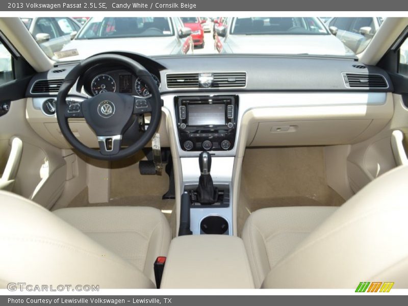 Candy White / Cornsilk Beige 2013 Volkswagen Passat 2.5L SE