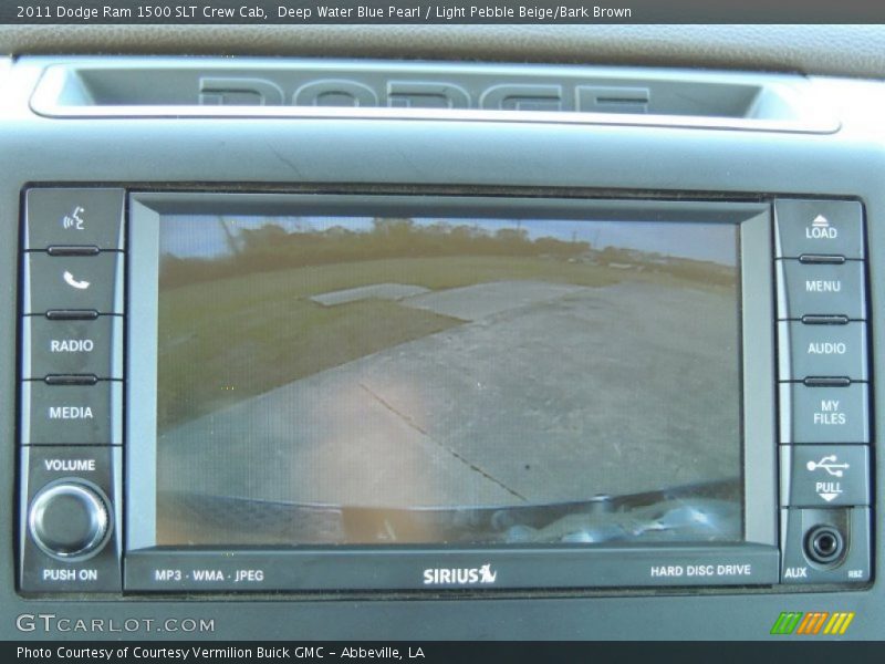 Deep Water Blue Pearl / Light Pebble Beige/Bark Brown 2011 Dodge Ram 1500 SLT Crew Cab