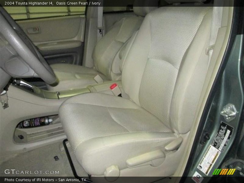 Oasis Green Pearl / Ivory 2004 Toyota Highlander I4