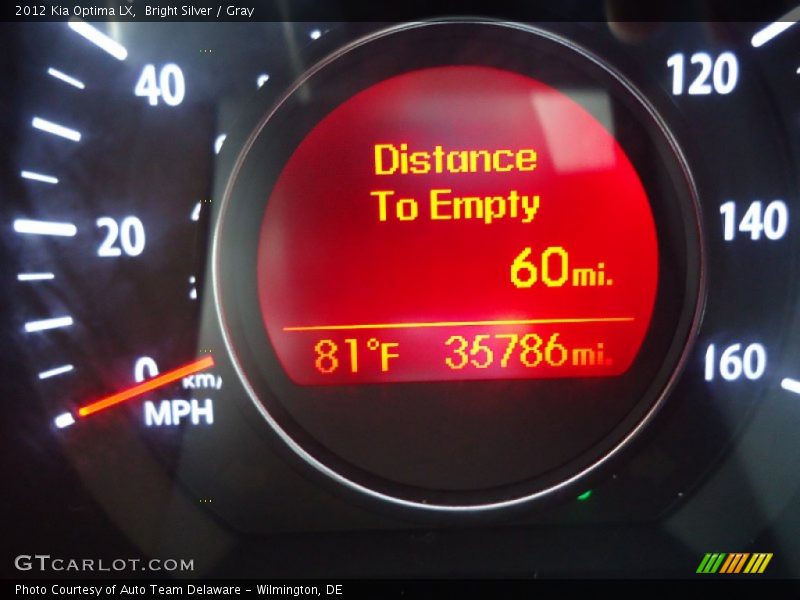Bright Silver / Gray 2012 Kia Optima LX
