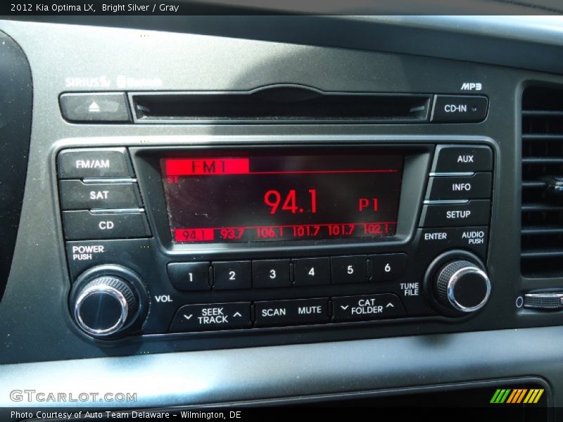 Bright Silver / Gray 2012 Kia Optima LX