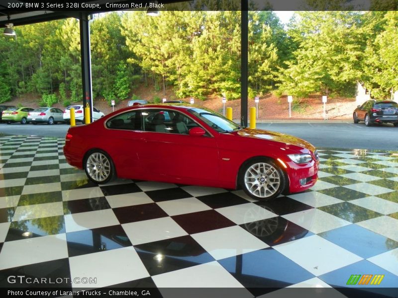 Crimson Red / Black 2007 BMW 3 Series 328i Coupe