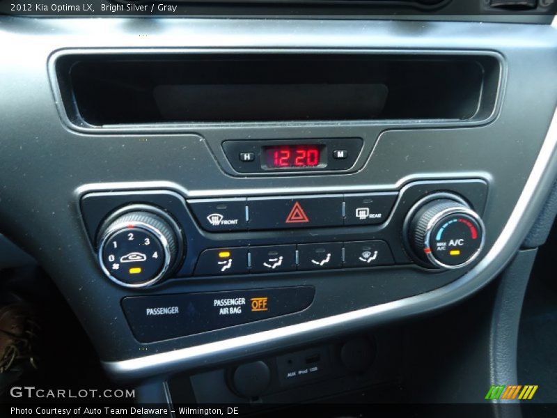 Bright Silver / Gray 2012 Kia Optima LX