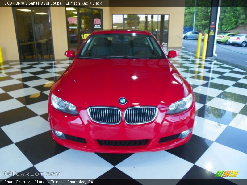 Crimson Red / Black 2007 BMW 3 Series 328i Coupe